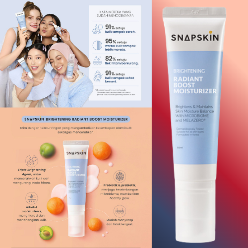 Snapskin Brightening Radiant Boost Moisturizer